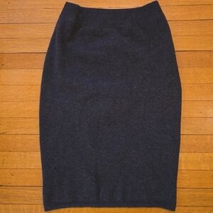 Vince, Wool & Angora Blend Pencil Skirt, Pull-on, Charcoal Gray, EUC, S